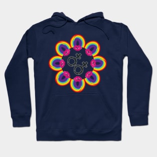 female gender gay mandala Hoodie